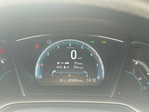 Honda Civic 1.5 Vtec Turbo Prestige Cvt Euro 6 Ss Grey #36