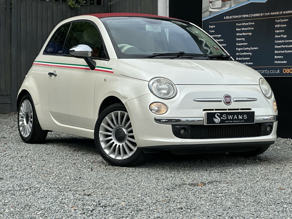 Fiat 500C Convertible 1.2 Lounge Convertible White Pe White #3