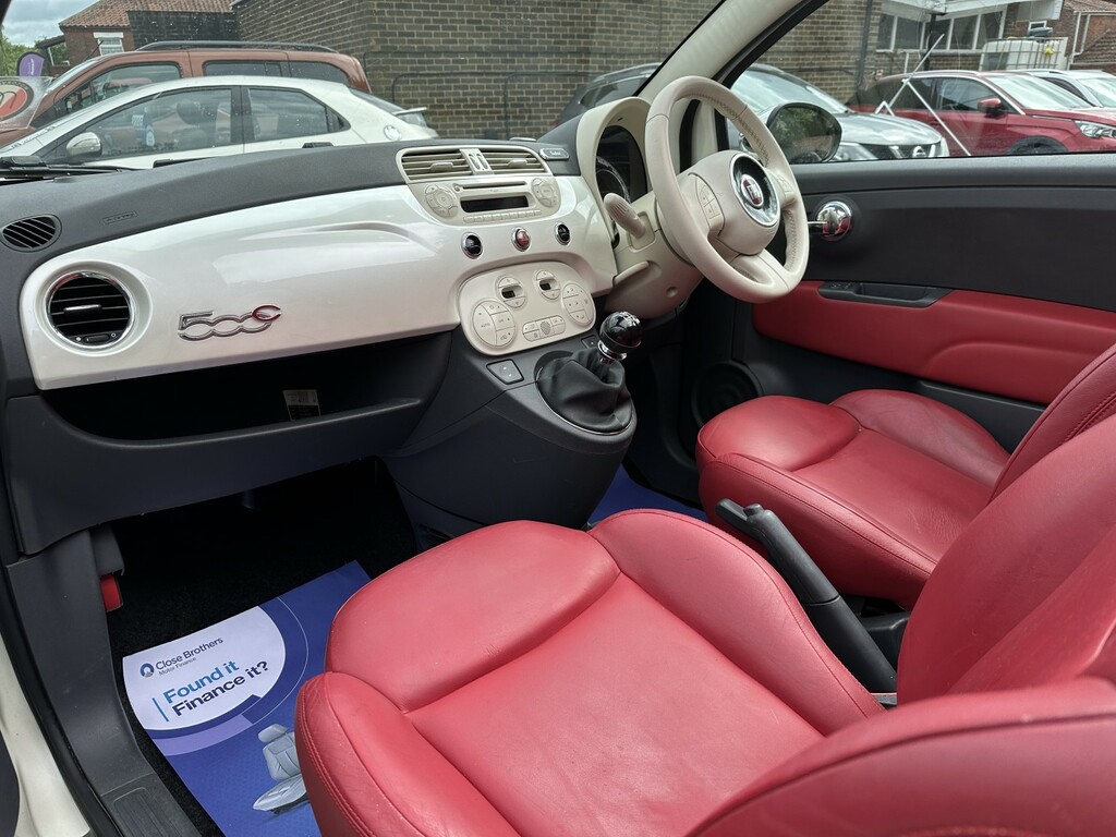 Fiat 500C Convertible 1.2 Lounge Convertible White Pe White #2