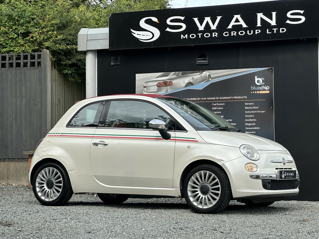 Fiat 500C Convertible 1.2 Lounge Convertible White Pe White #6