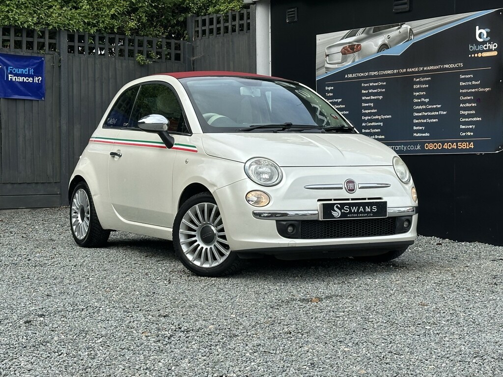 Fiat 500C Convertible 1.2 Lounge Convertible White Pe White