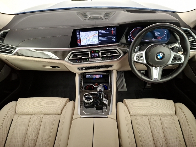 BMW X6 Xdrive M50d Blue #4