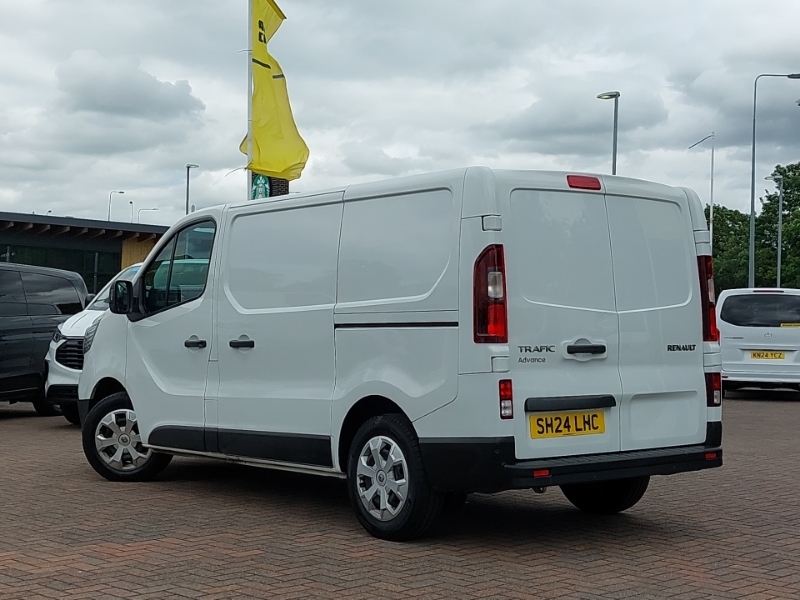 Renault Trafic Sl30 Blue Dci 130 Advance Van White #2