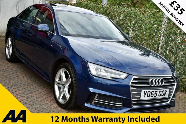 Audi A4 2015 2.0Tfsi S-line Saloon S-tronic 187 Bhp Blue