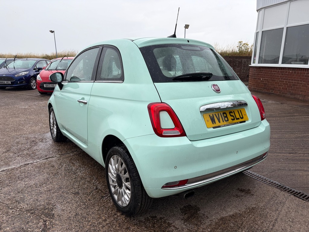 Fiat 500 1.2 Lounge Full Clear Mot, Pan Roof, Parking S Green #6