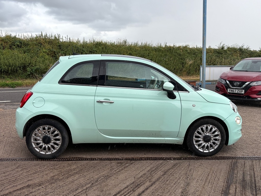 Fiat 500 1.2 Lounge Full Clear Mot, Pan Roof, Parking S Green #2