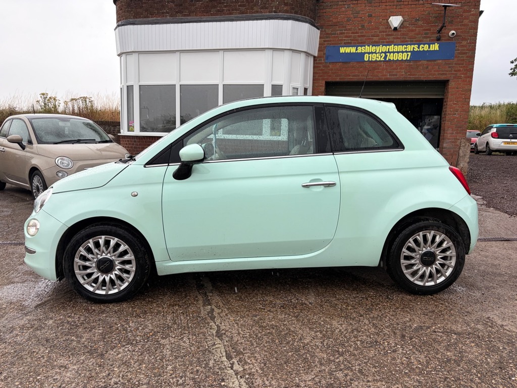 Fiat 500 1.2 Lounge Full Clear Mot, Pan Roof, Parking S Green #3