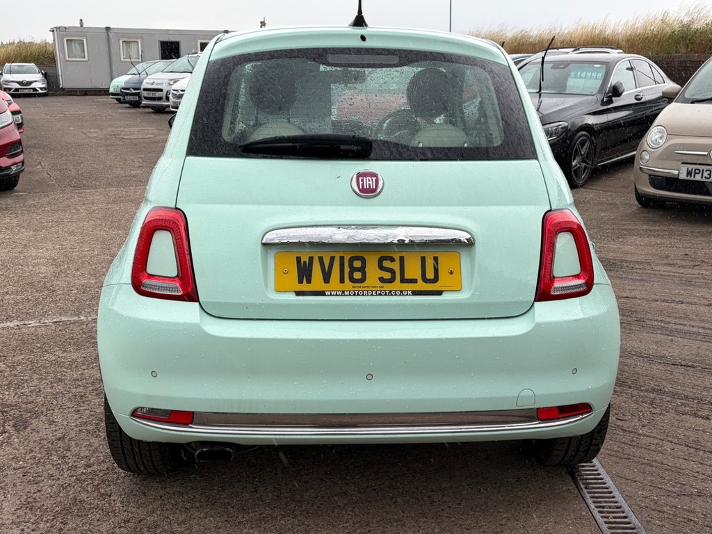 Fiat 500 1.2 Lounge Full Clear Mot, Pan Roof, Parking S Green #4