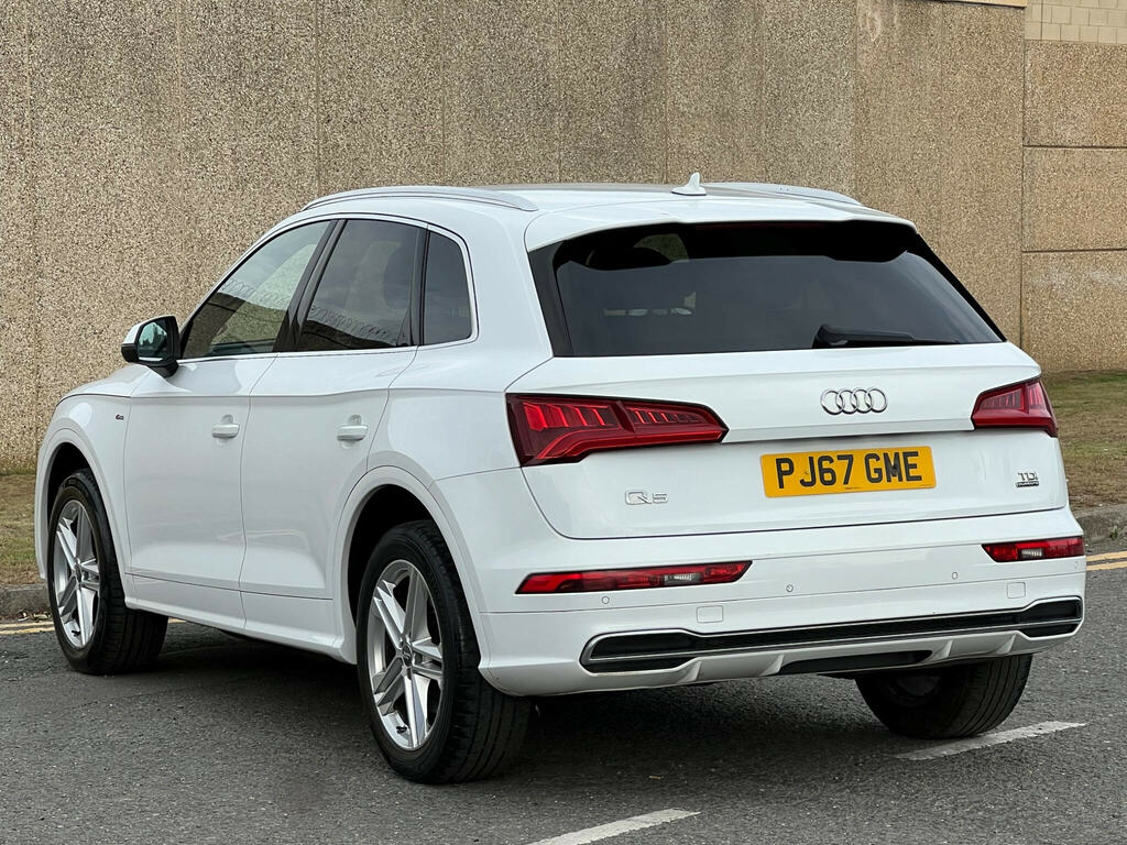 Audi Q5 2.0 Tdi S Line S Tronic Quattro Euro 6 Ss White #5