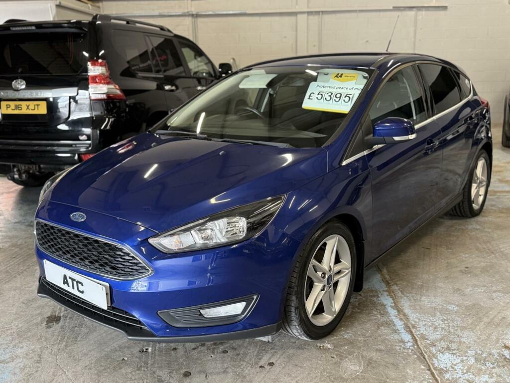 Ford Focus Hatchback 1.0 T Ecoboost Zetec 2015 XJZ3202 Blue #3