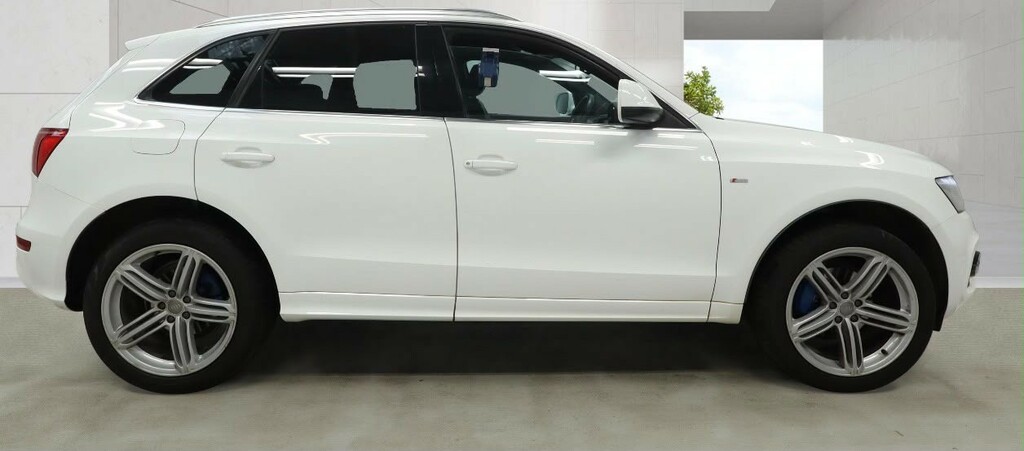 Audi Q5 2.0 Tdi S Line Plus White #4