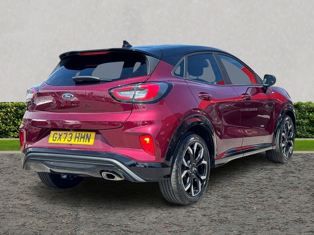 Ford Puma 1.0 Ecoboost Hybrid Mhev Vivid Ruby Edition GX73HHN Red #3