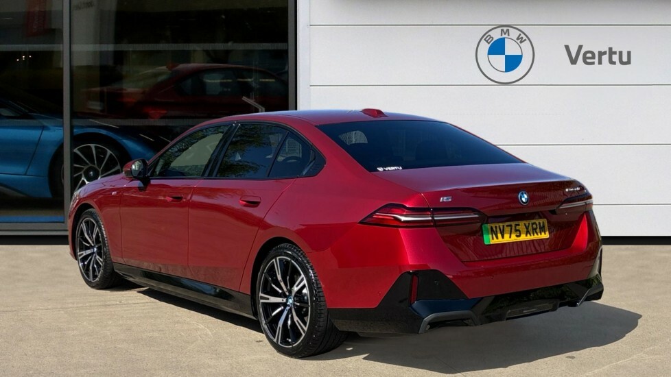 BMW i5 M Sport Red #2
