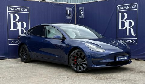 Tesla Model 3 Dual Motor Performance Blue
