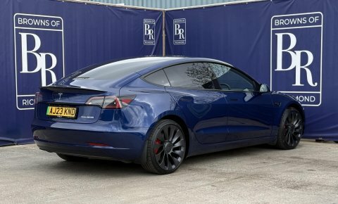 Tesla Model 3 Dual Motor Performance AJ23KND Blue #4