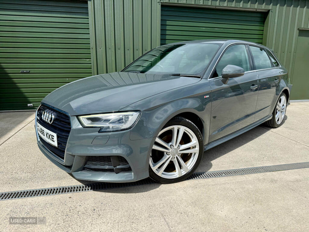Audi A3 2.0 Tdi Quattro S Line GJ66KKE Grey #2