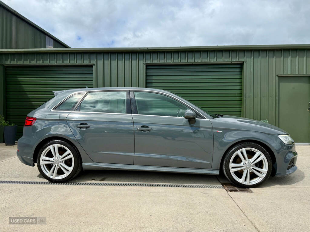 Audi A3 2.0 Tdi Quattro S Line GJ66KKE Grey #6
