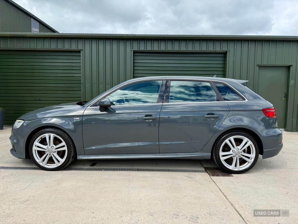 Audi A3 2.0 Tdi Quattro S Line GJ66KKE Grey #3