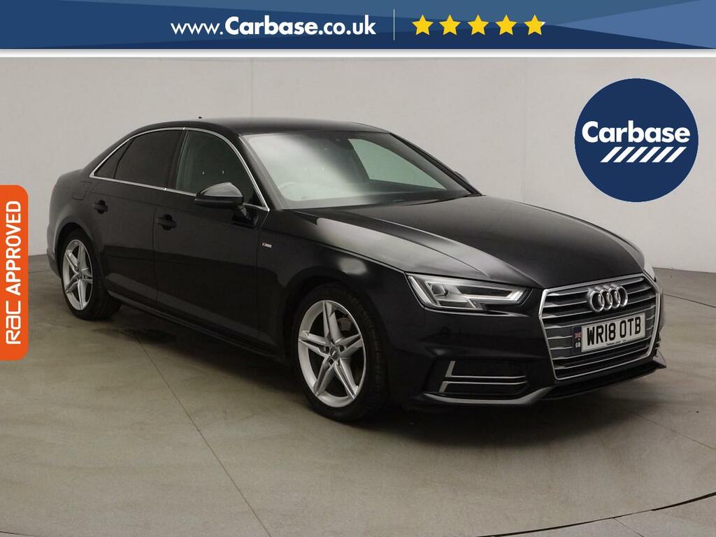 Audi A4 1.4 Tfsi S Line Saloon S Tronic Euro 6 WR18OTB Black