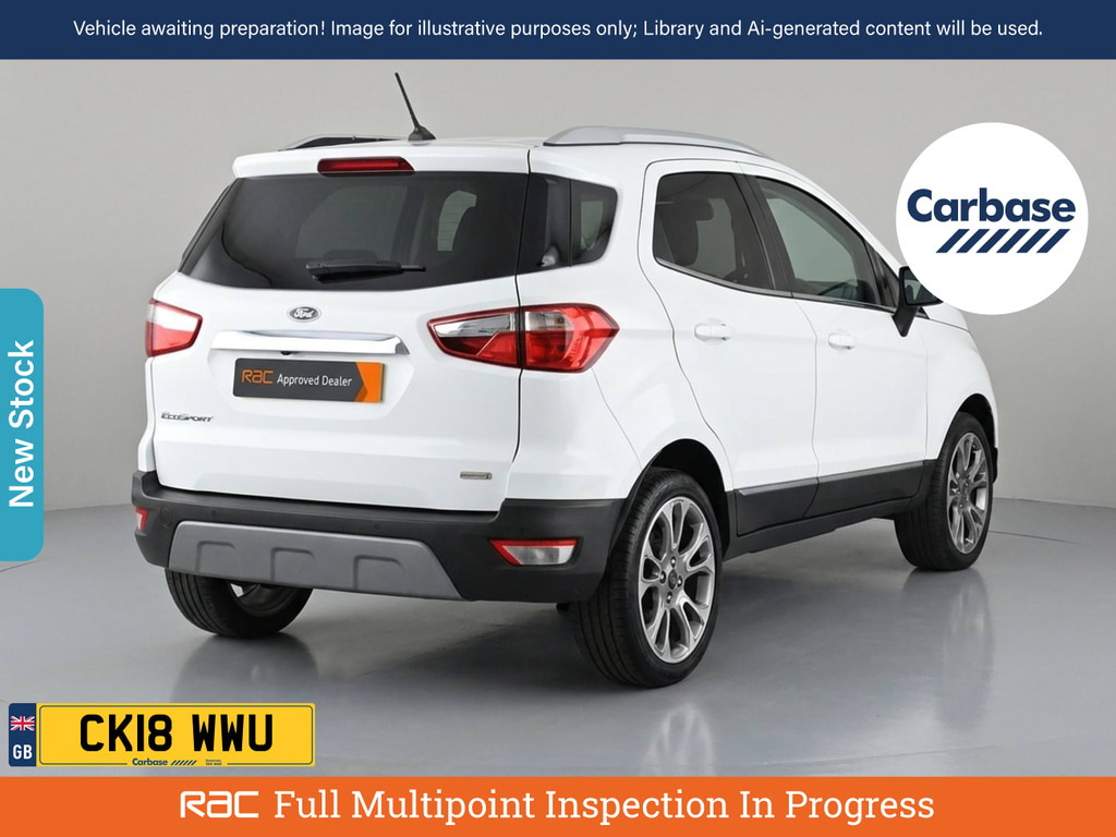 Ford Ecosport 1.0T Ecoboost Titanium Suv Euro White #2