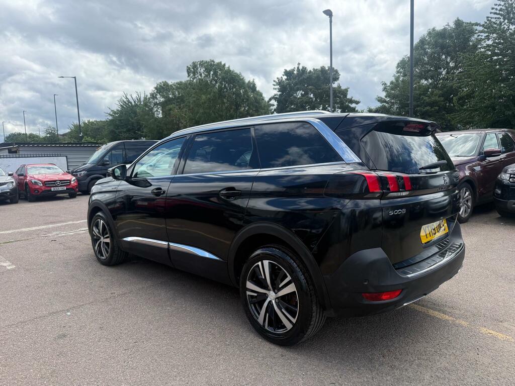 Peugeot 5008 1.5 Bluehdi Gt Line Suv YT19OKS Black #6
