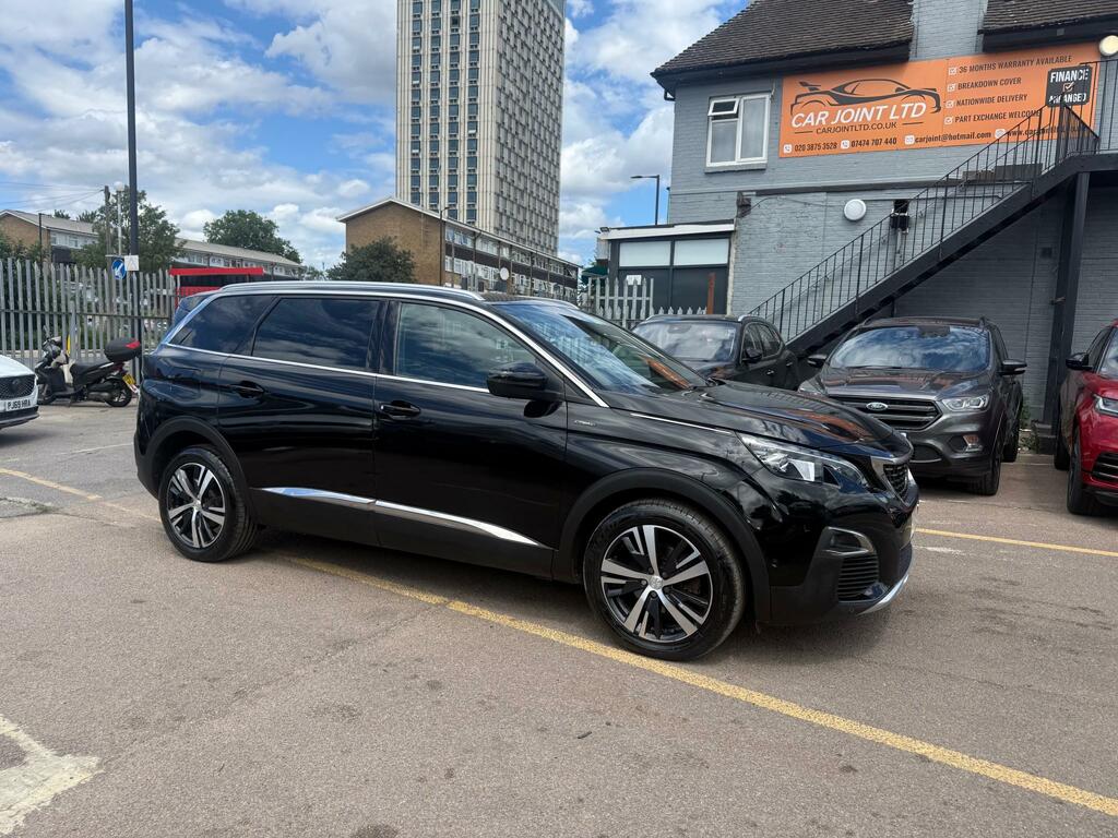 Peugeot 5008 1.5 Bluehdi Gt Line Suv YT19OKS Black #2