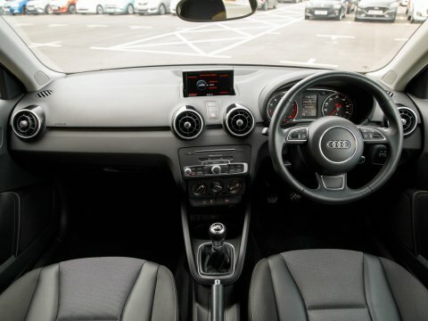 Audi A1 Hatchback YE15URS Black #3
