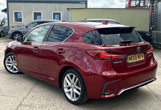 Lexus CT 1.8 200H Luxury Hatchback Hybrid E-cvt Red #4