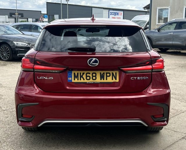 Lexus CT 1.8 200H Luxury Hatchback Hybrid E-cvt Red #6