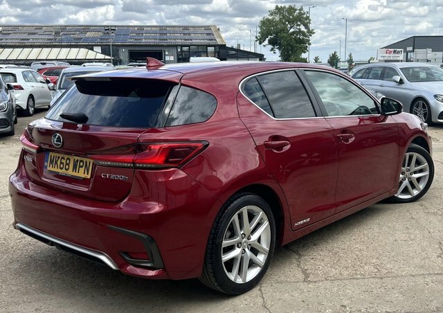 Lexus CT 1.8 200H Luxury Hatchback Hybrid E-cvt Red #3