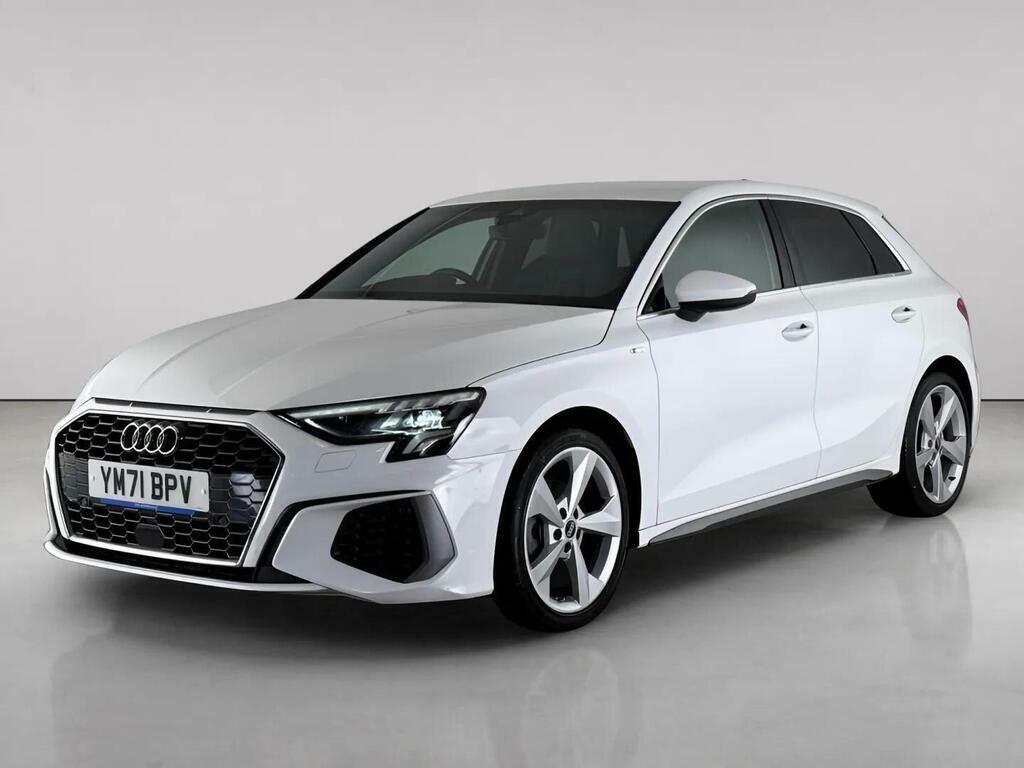 Audi A3 1.0 Tfsi 30 S Line Sportback Euro 6 Ss YM71BPV White #2