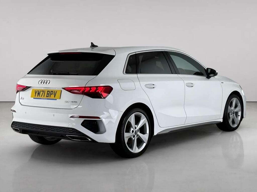Audi A3 1.0 Tfsi 30 S Line Sportback Euro 6 Ss YM71BPV White #6