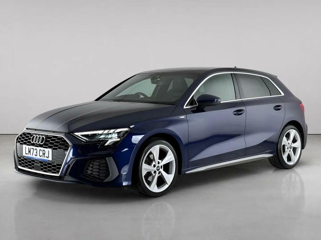 Audi A3 1.0 Tfsi 30 S Line Sportback S Tronic Euro 6 Ss LM73CRJ Blue #2