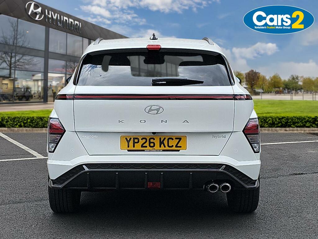 Hyundai Kona 1.6 Hybrid 138 N Line Dct White #4