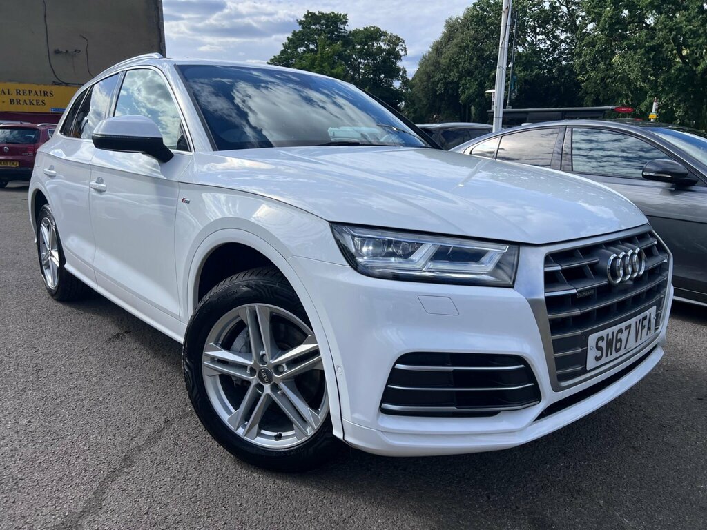 Audi Q5 2.0 Tfsi S Line S Tronic Quattro Euro 6 Ss SW67VFA White #4