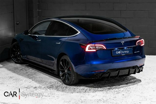 Tesla Model 3 Motor Performance Saloon LB69OFG Blue #3