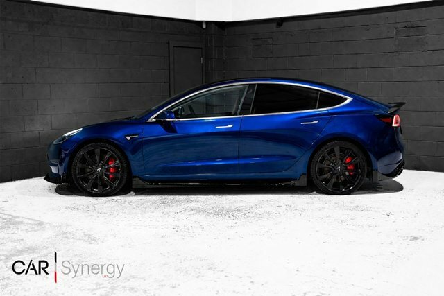 Tesla Model 3 Motor Performance Saloon LB69OFG Blue #4