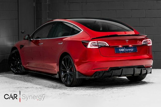 Tesla Model 3 Motor Performance Saloon LC20GHG Red #3