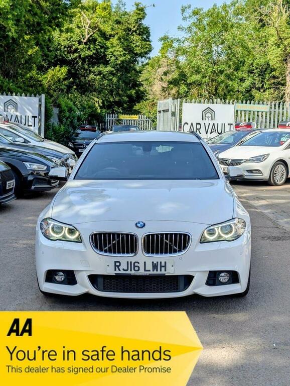 BMW 5 Series 2.0 520D M Sport Touring Euro 6 Ss White #3