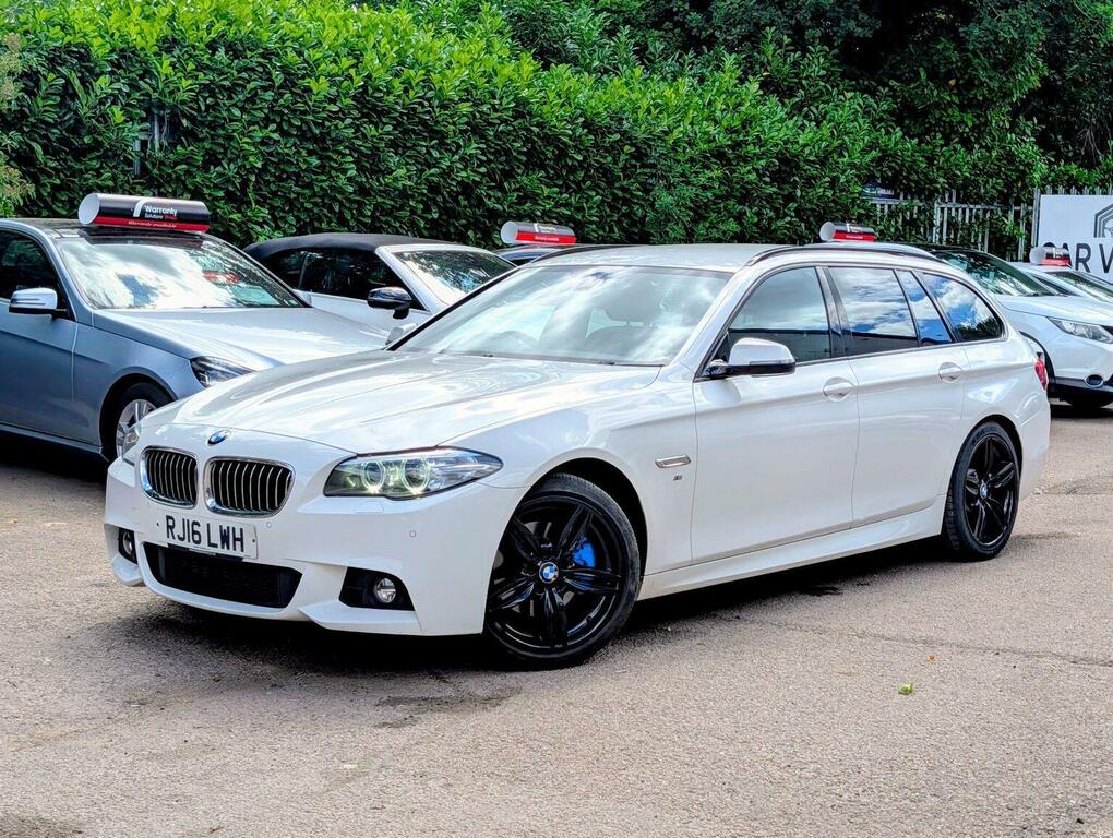 BMW 5 Series 2.0 520D M Sport Touring Euro 6 Ss White #4