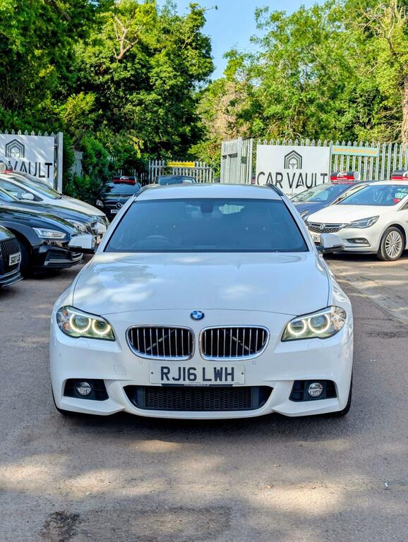 BMW 5 Series 2.0 520D M Sport Touring Euro 6 Ss White #2