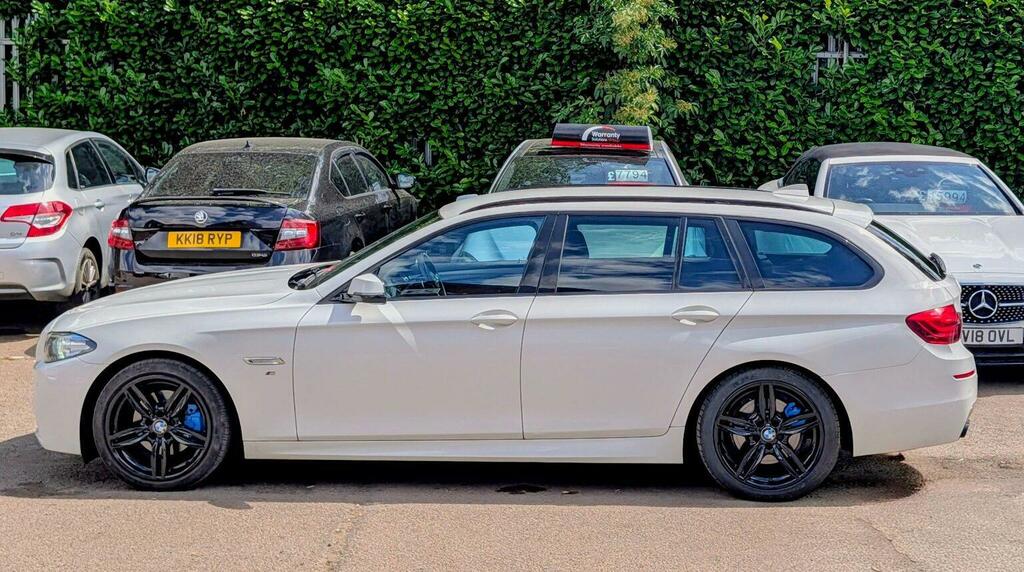 BMW 5 Series 2.0 520D M Sport Touring Euro 6 Ss White #5