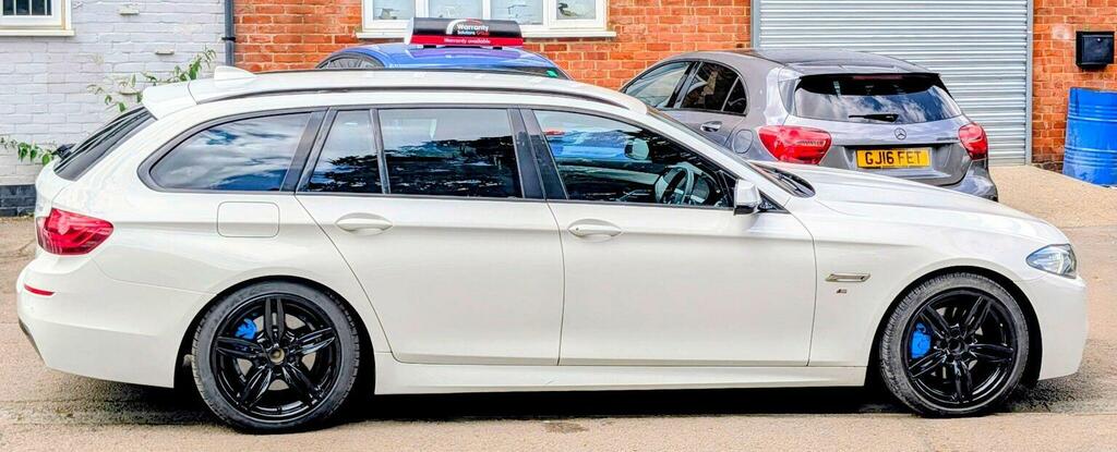 BMW 5 Series 2.0 520D M Sport Touring Euro 6 Ss White #6