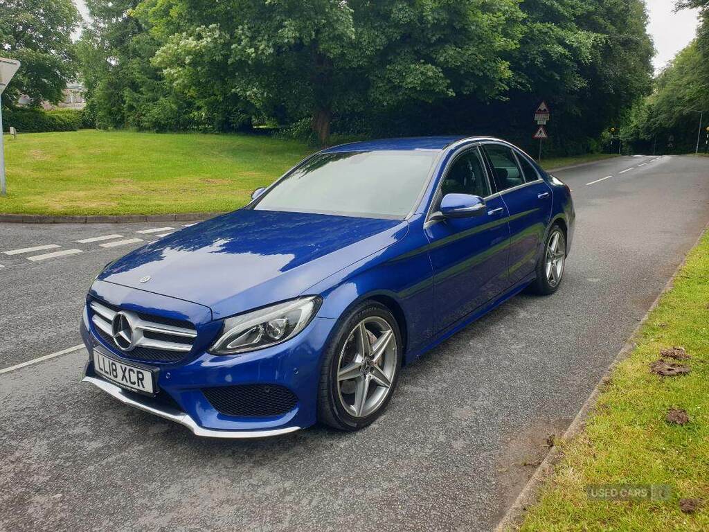 Mercedes-Benz C Class C220d Amg Line 9G-tronic Blue #5