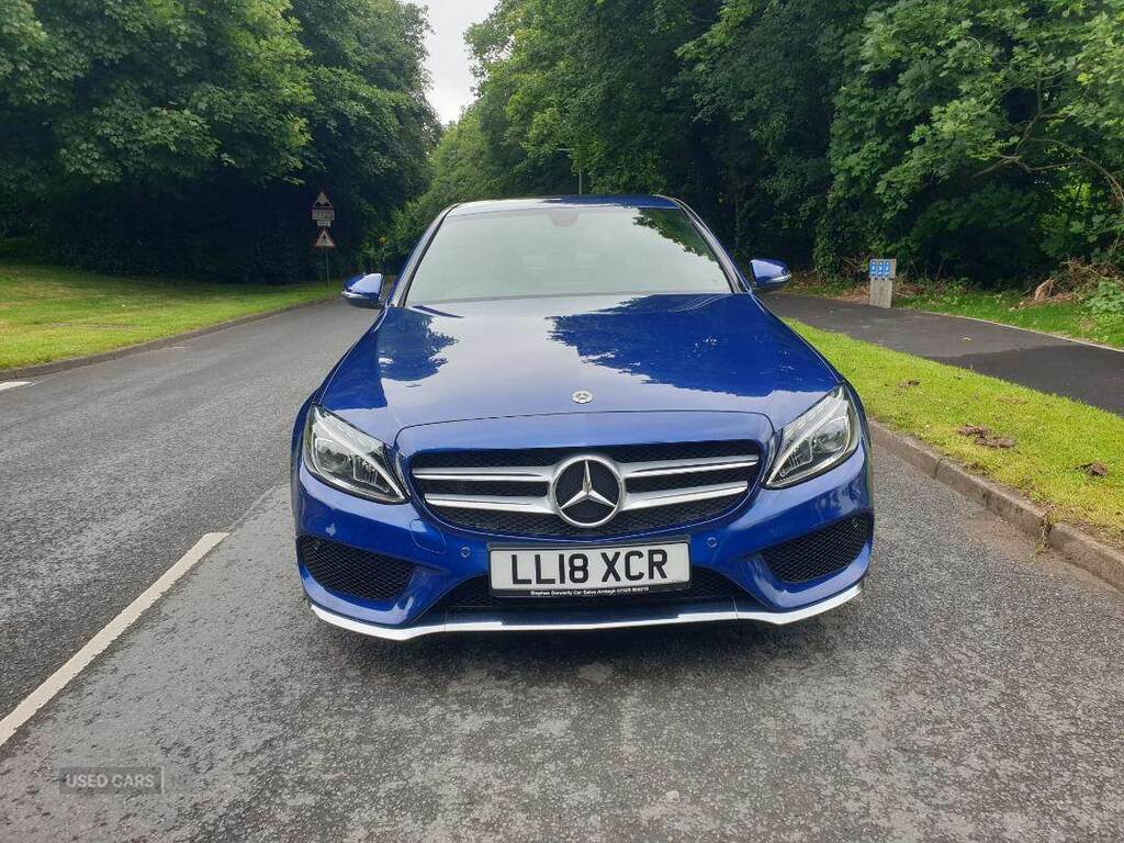 Mercedes-Benz C Class C220d Amg Line 9G-tronic Blue #4