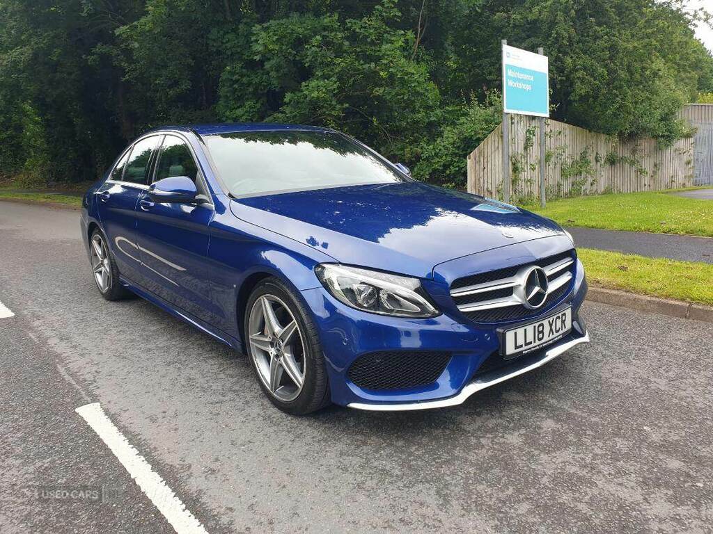 Mercedes-Benz C Class C220d Amg Line 9G-tronic Blue
