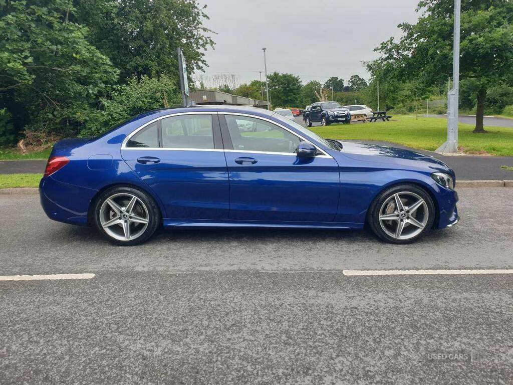 Mercedes-Benz C Class C220d Amg Line 9G-tronic Blue #2