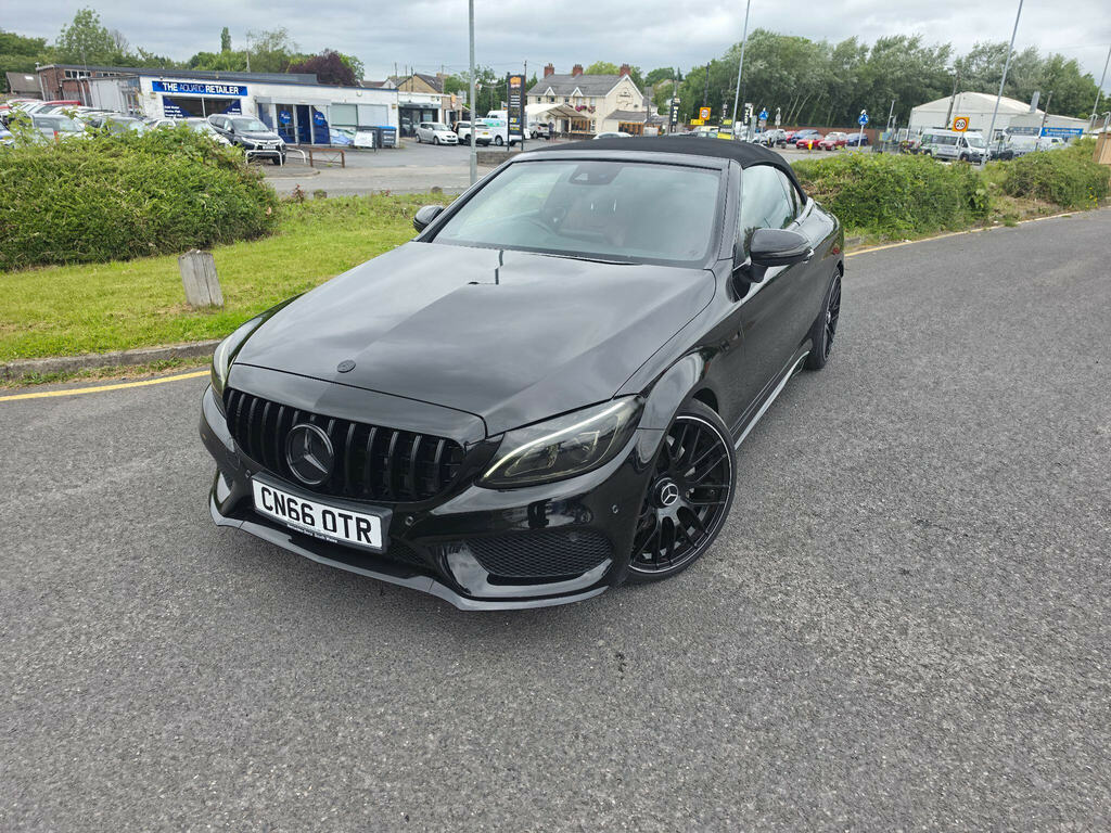Mercedes-Benz C Class 2.1 C220d Amg Line Cabriolet G-tronic Euro 6 Ss CN66OTR Black #3