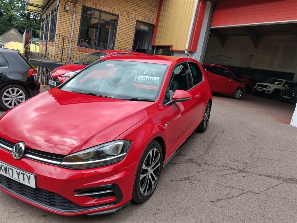 Volkswagen Golf R-line Tdi Bluemotion Technology Hatchback Red #3