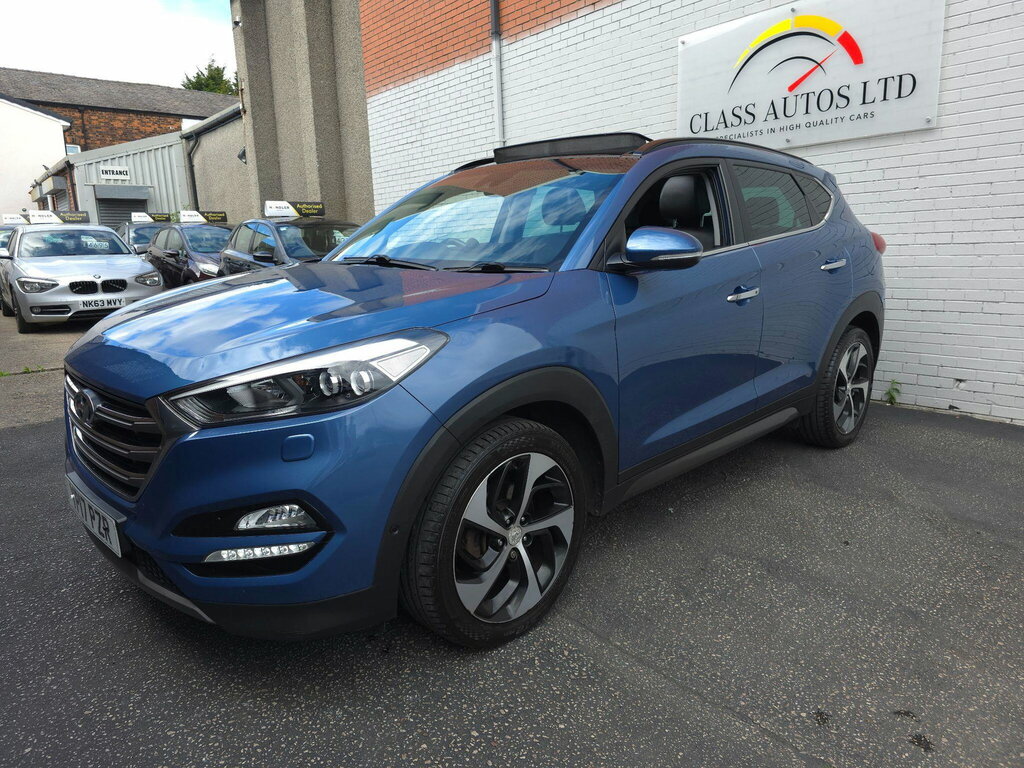 Hyundai Tucson 2.0 Crdi Premium Se 4Wd Euro 6 Blue #3
